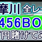 【競艇・ボートレース】多摩川で全レース「3456BOX」5万円賭けてみた！！