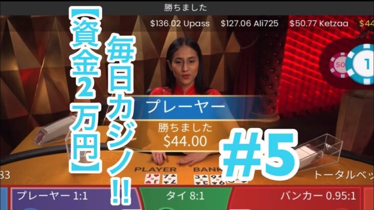 #5 【資金2万円】で毎日オンラインカジノ‼