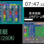 【ボートレースライブ】徳山競艇、唐津競艇　2021/7/29(木)