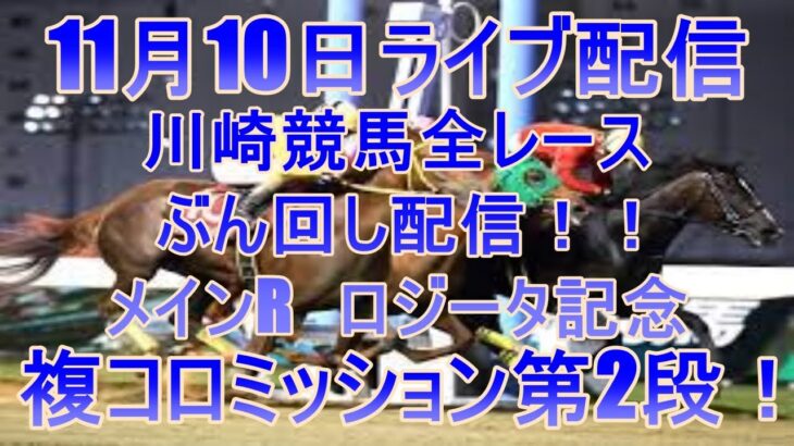 川崎競馬ライブ　11月9日　川崎競馬 ロジータ記念３歳牝馬オープン  地方競馬全レース
