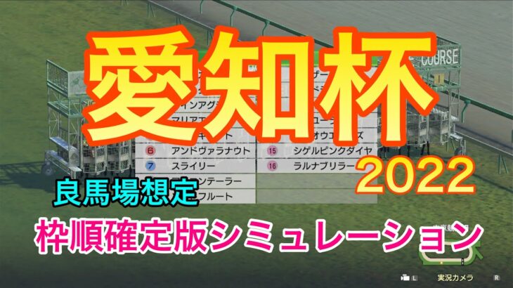 【競馬】愛知杯2022 枠順確定版シミュレーション