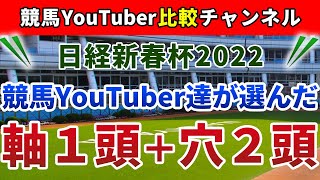 日経新春杯2022 競馬YouTuber達が選んだ【軸1頭＋穴2頭】