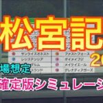【競馬】高松宮記念2022 枠順確定版シミュレーション