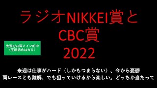 【競馬予想】7/3ラジオNIKKEI賞と7/3CBC賞2022【重賞予想】
