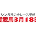 3月18日佐賀競馬【全レース予想】軽暖特別2023