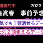 【競馬予想】 天皇賞春　2023  事前予想　データ
