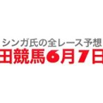 6月7日園田競馬【全レース予想】2023